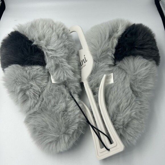 Jenni Women's Faux-Fur Crossband Slippers size small 5-6 slip on shoes - Picture 5 of 5